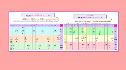برنامه امتحانات پایان ترم سطح 3 - عکس